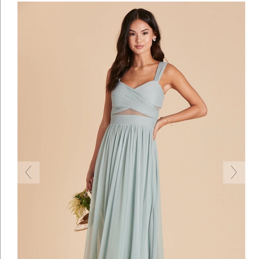 Birdy Grey Elyse Bridesmaid Dress in Sage Green XS
